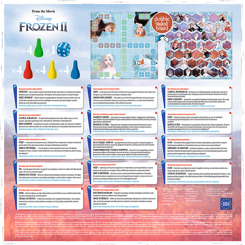 Frozen 2in1 stalo žaidimas vaikams
