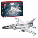 F‑16 Fighting Falcon konstruktorius – 1427 detalių kovinio lėktuvo modelis