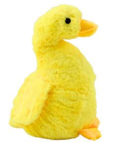 Geltona pliušinė žąsis 40 cm