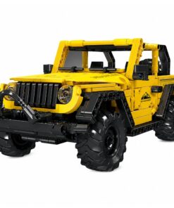 Geltonas bekelės automobilio konstruktorius iš 746 detalių