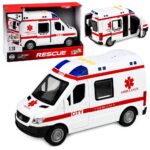 Greitosios pagalbos automobilis su šviesomis