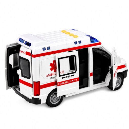 Greitosios pagalbos automobilis su šviesomis