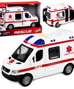 Greitosios pagalbos automobilis su šviesomis
