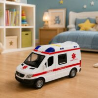 Greitosios pagalbos automobilis su šviesomis