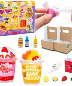 Kūrybinis mini burbulinės arbatos ir gėrimų rinkinys vaikams