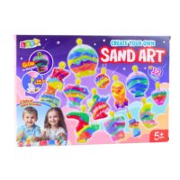 Kūrybinis spalvoto ir fluorescencinio smėlio rinkinys (12 formelių)