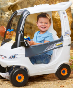 Little Tikes Cozy Coupe „Space Edition“ – kosminis paspirtukas–mašinėlė su tėvų rankena
