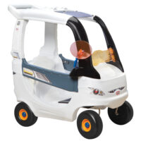 Little Tikes Cozy Coupe „Space Edition“ – kosminis paspirtukas–mašinėlė su tėvų rankena