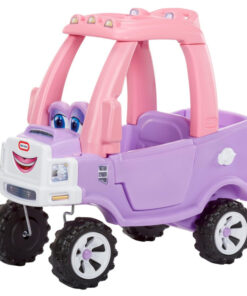 Little Tikes Princess Cozy Truck – rožinis–violetinis paspirtukas–mašinėlė su tėvų stūmimo rankena