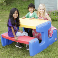 Little Tikes didelis pikniko stalas su sėdynėmis
