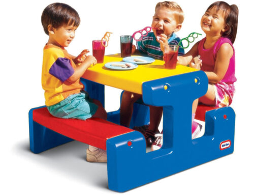 Little Tikes didelis pikniko stalas su sėdynėmis