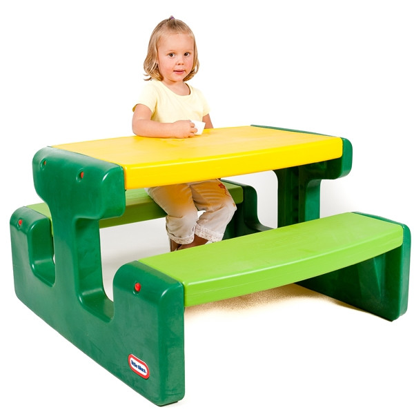 Little Tikes didysis žalias pikniko stalas