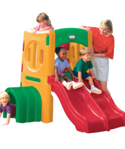 Little Tikes žaidimų centras su dviguba čiuožykla ir tuneliu