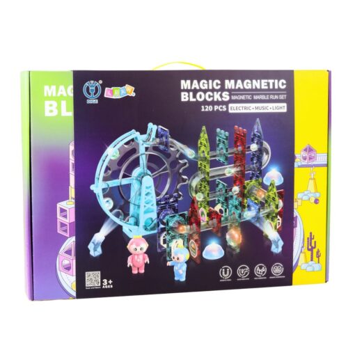 Magnetinė rutuliukų trasa – 120 el.