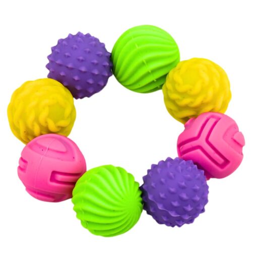 Magnetiniai silikoniniai antistresiniai kamuoliukai – 8 vnt.