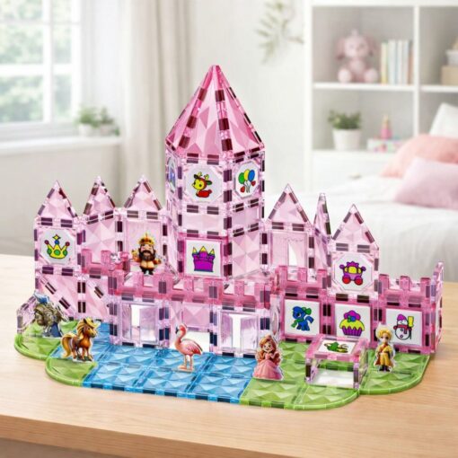 Magnetinis konstruktorius „Princess Castle“ – 142 el