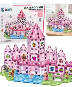 Magnetinis konstruktorius „Princess Castle“ – 142 el