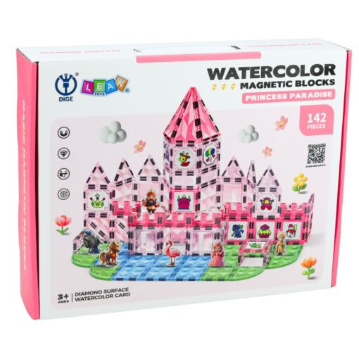 Magnetinis konstruktorius „Princess Castle“ – 142 el