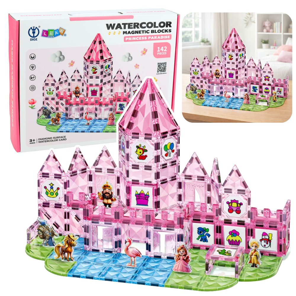 Magnetinis konstruktorius „Princess Castle“ – 142 el Magnetinis konstruktorius „Princess Castle“ – 142 el