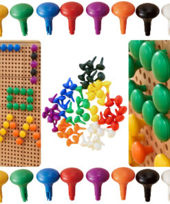 Masterkidz 64 spalvotų košelių rinkinys STEM lentoms (8 spalvos)