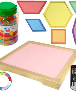 Masterkidz LED sensorinė šviesdėžė su spalvų keitimu + 140 el. mozaika