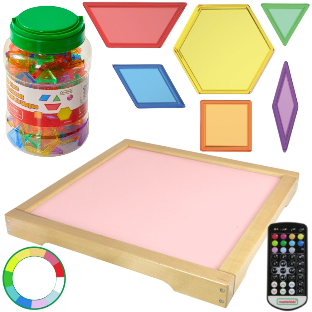 Masterkidz LED sensorinė šviesdėžė su spalvų keitimu + 140 el. mozaika