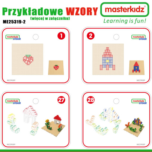 Masterkidz STEM edukacinis staliukas su priedais + 563 kaladėlės