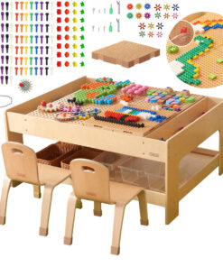 Masterkidz STEM edukacinis staliukas su priedais + 563 kaladėlės
