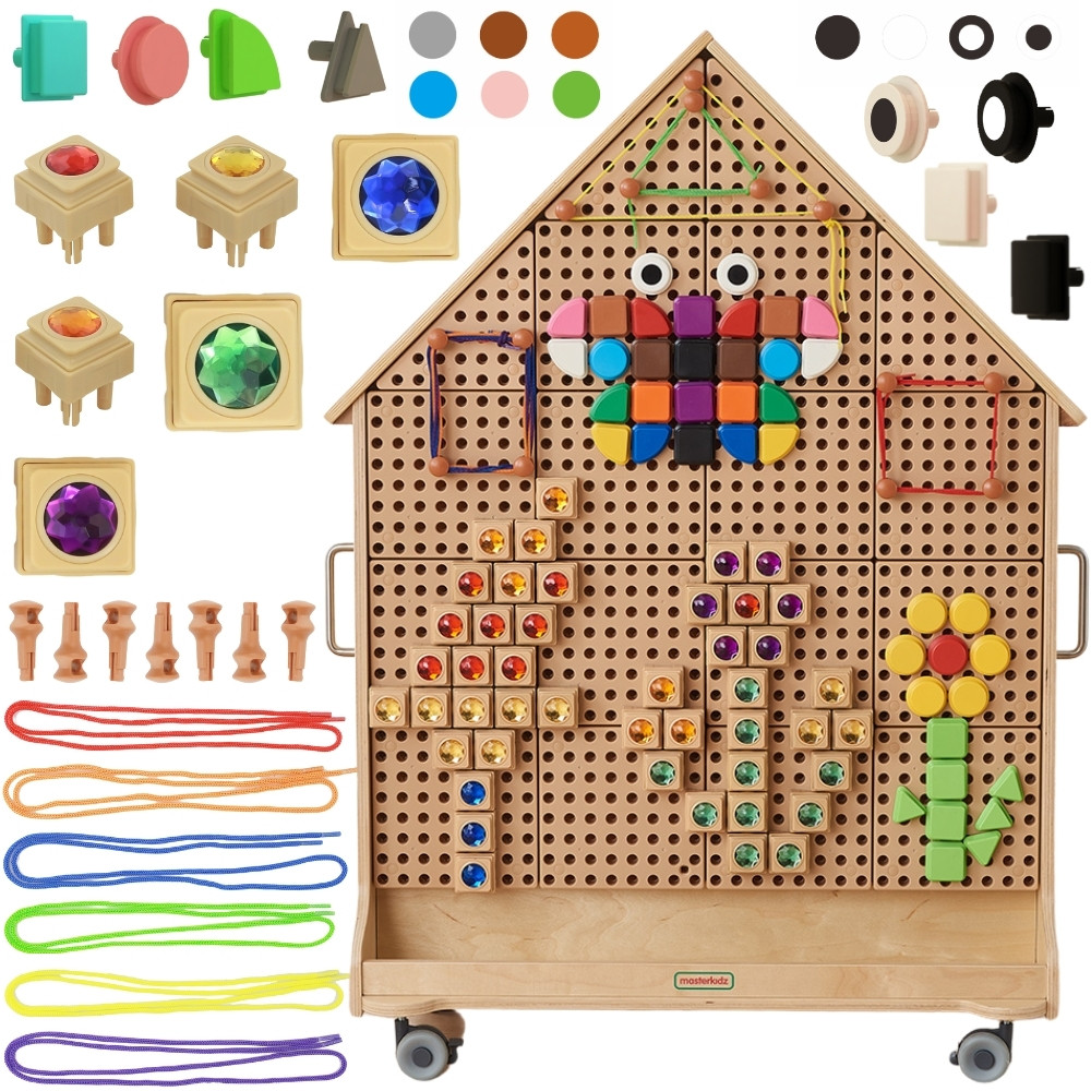 Masterkidz laisvai pastatoma STEM lenta „Namelis“