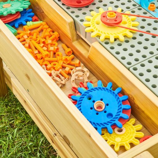 Masterkidz lauko STEM edukacinis stalas iš impregnuotos medienos