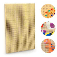 Masterkidz manipuliacinė STEM sieninė lenta (80 × 120 cm) + montavimo panelis