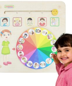 Masterkidz medinė edukacinė lenta „Emocijos ir kaip su jomis tvarkytis“