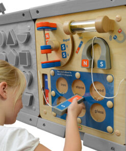 Masterkidz medinė edukacinė lenta „Magnetizmo eksperimentai“