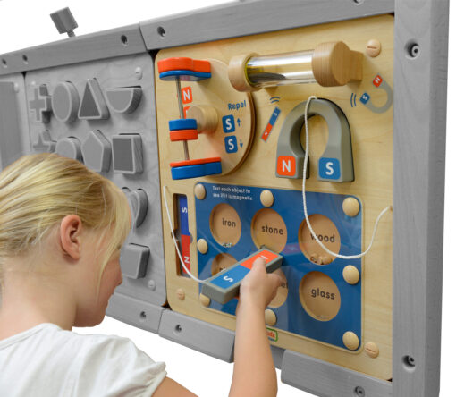 Masterkidz medinė edukacinė lenta „Magnetizmo eksperimentai“