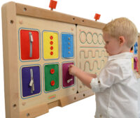 Masterkidz medinė edukacinė lenta „Užtrauktukai
