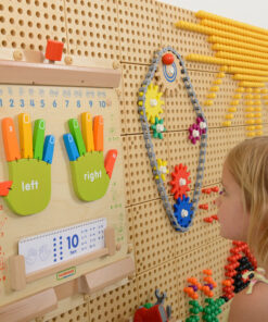 Masterkidz medinė matematinė manipuliacinė lenta „Mokausi skaičiuoti iki 10“