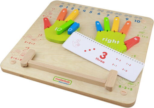 Masterkidz medinė matematinė manipuliacinė lenta „Mokausi skaičiuoti iki 10“