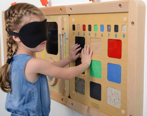Masterkidz medinė sensorinė lenta „Struktūrų atpažinimas“