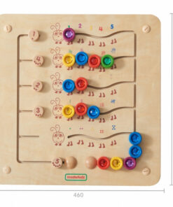 Masterkidz medinė skaičiavimo lenta „Vikšrai ir spalvoti deimantai“