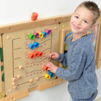 Masterkidz medinė skaičiavimo lenta „Vikšrai ir spalvoti deimantai“