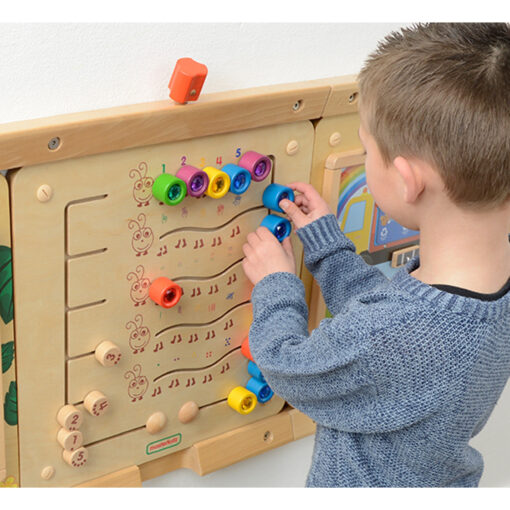 Masterkidz medinė skaičiavimo lenta „Vikšrai ir spalvoti deimantai“