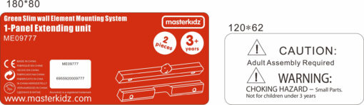 Masterkidz medinės montavimo lentjuostės STEM edukacinėms lentoms (viršutinė + apatinė)