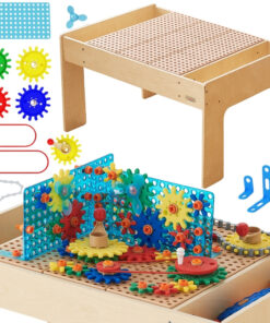 Masterkidz medinis STEM stalas su mechanikos elementais