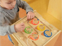 Masterkidz medinis magnetinis labirintas „Spalvoti ledai“