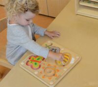 Masterkidz medinis magnetinis labirintas „Vabaliukai“