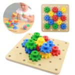 Masterkidz medinis pavarų konstruktorius „Sukurk savo mechanizmą“