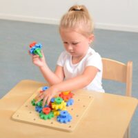 Masterkidz medinis pavarų konstruktorius „Sukurk savo mechanizmą“