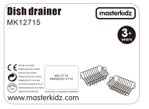 Masterkidz metaliniai vaisių ir daržovių krepšeliai – 2 vnt.