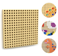 Masterkidz sieninė STEM edukacinė lenta (40 × 40 cm) + montavimo panelis