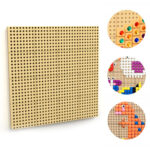 Masterkidz sieninė STEM edukacinė lenta (80 × 80 cm) + montavimo panelis